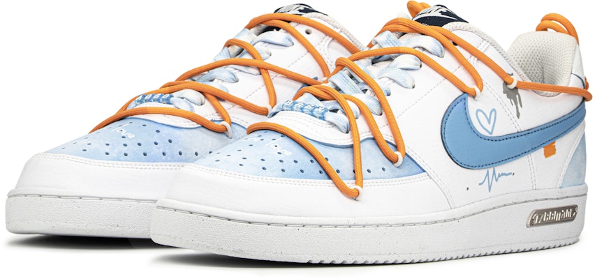 【客製化球鞋】 Nike Court Vision 1 FZBB 夏日 澄空之戀 低筒 板鞋 男款 藍白 Lookbook 【客製化球鞋】 Nike Court Vision 1 FZBB 夏日 澄空之戀 低筒 板鞋 男款 藍白