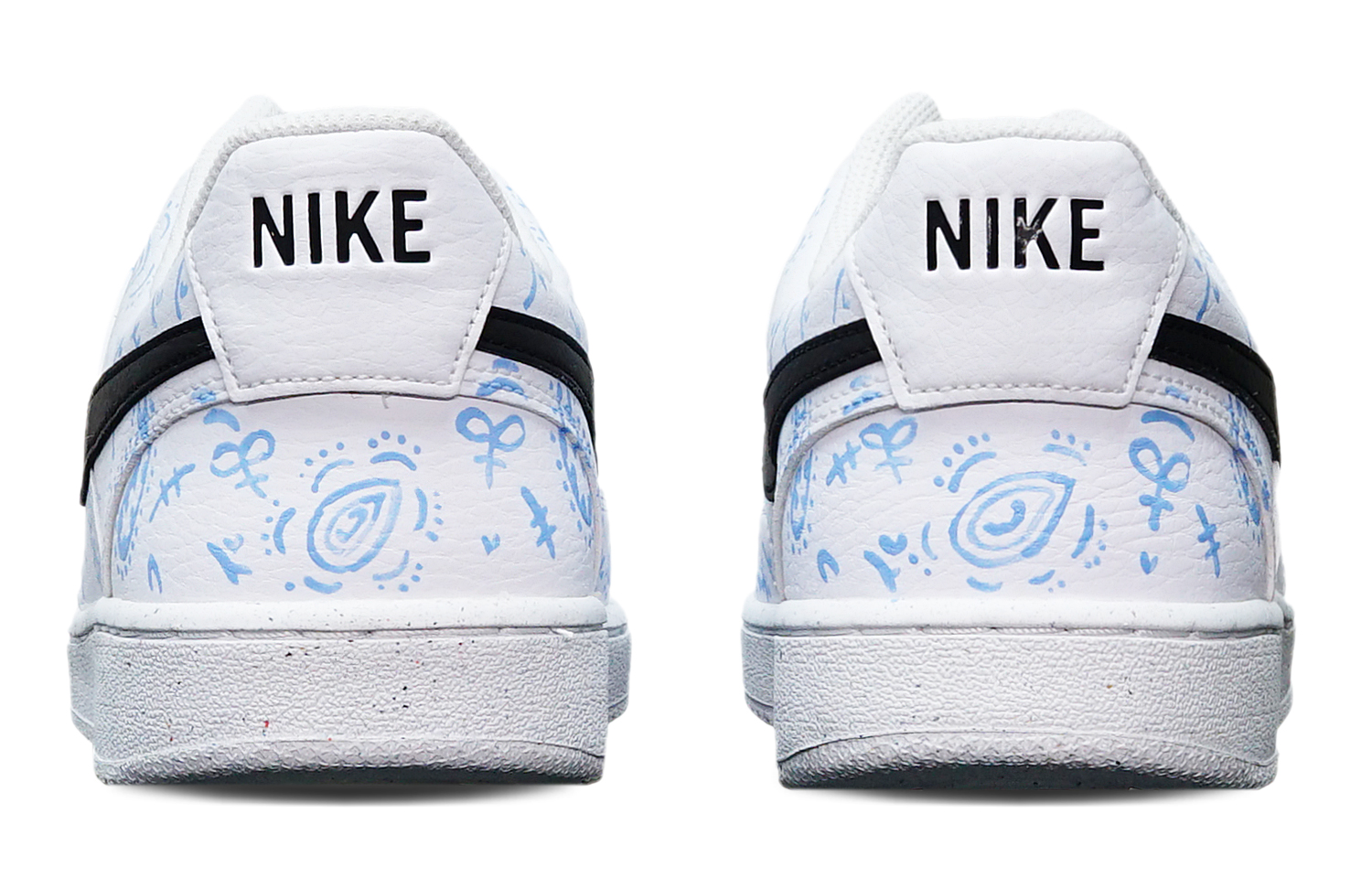 [Custom Shoes] Nike Court Vision 1 Low 'Cashew Flower Hand-Painted' 圖 4