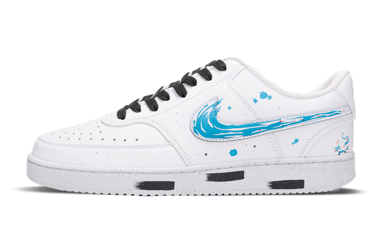 [Custom Shoes] Nike Court Vision 1 Low 'Chinese Ink Black White Blue'