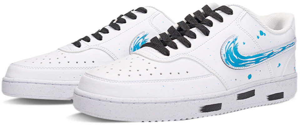 【定製球鞋】Nike Court Vision 1 Low 溫變水墨 台灣風 潑墨 簡約舒適 低筒 板鞋 男女同款 黑白藍 Lookbook 【定製球鞋】Nike Court Vision 1 Low 溫變水墨 台灣風 潑墨 簡約舒適 低筒 板鞋 男女同款 黑白藍