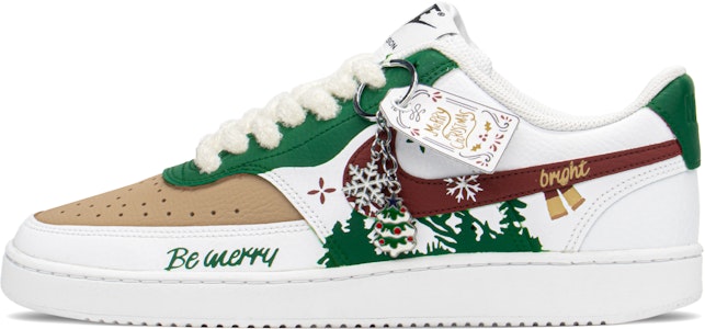 Nike Court Vision 1 Bajas "Navidad" (Blancas) CD5463-101(TeamA-CV圣诞森林S-BOX) Buy Nike Court Vision 1 Bajas "Navidad" (Blancas) CD5463-101(TeamA-CV圣诞森林S-BOX)