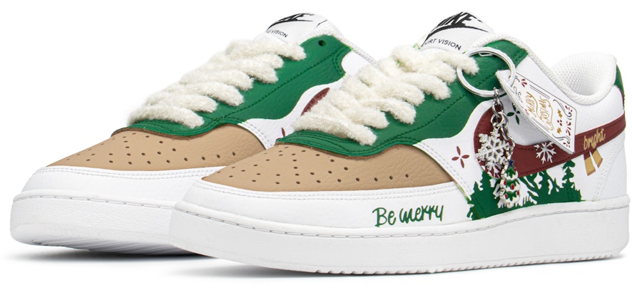 나이키 코트 비전 1 로우 '크리스마스 포레스트 화이트' (커스텀) CD5463-101(TeamA-CV圣诞森林S-BOX) Lookbook 나이키 코트 비전 1 로우 '크리스마스 포레스트 화이트' (커스텀) CD5463-101(TeamA-CV圣诞森林S-BOX)