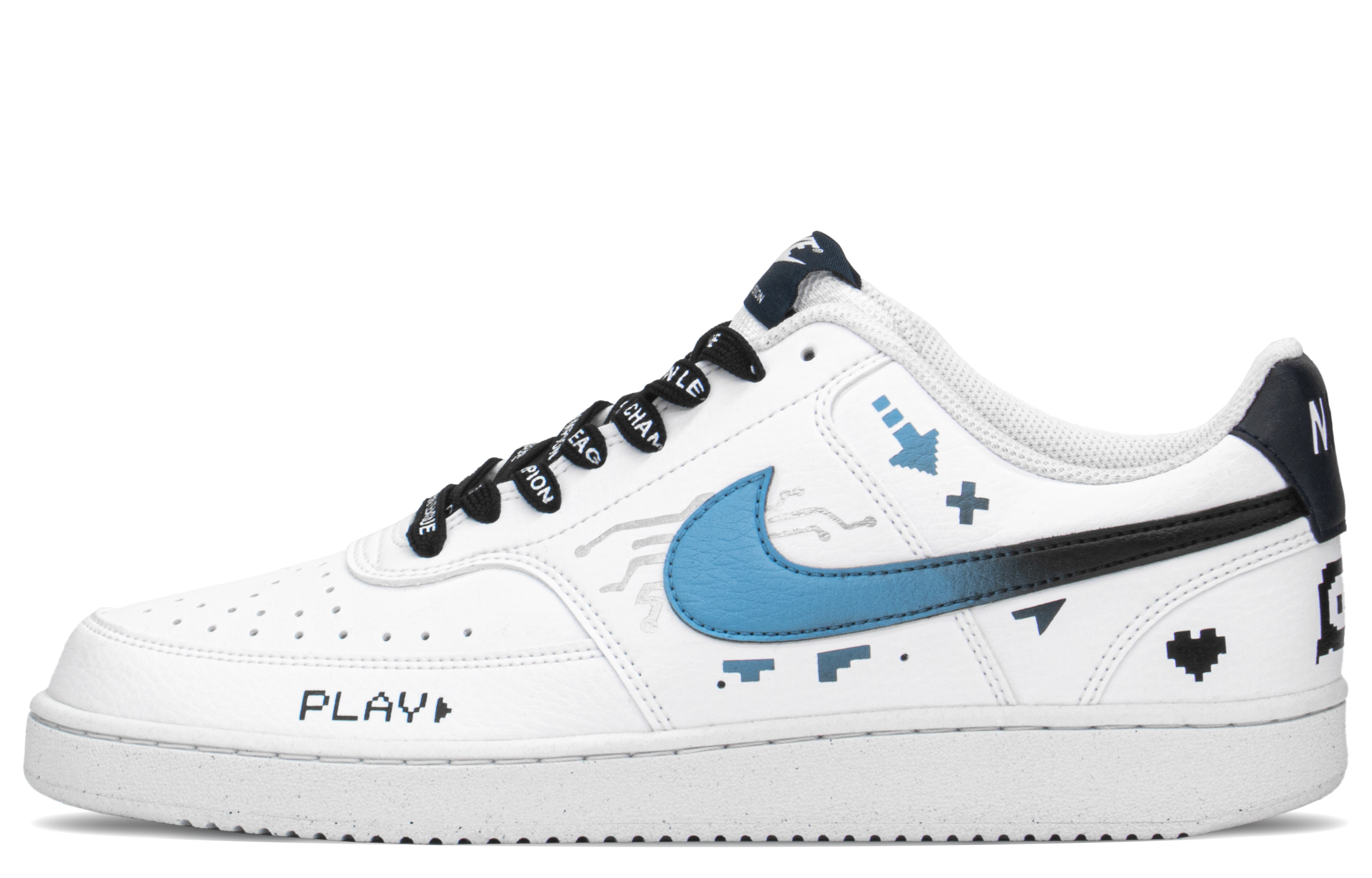 [Custom Shoes] Nike Court Vision 1 Low 'Cyber Summer Black'