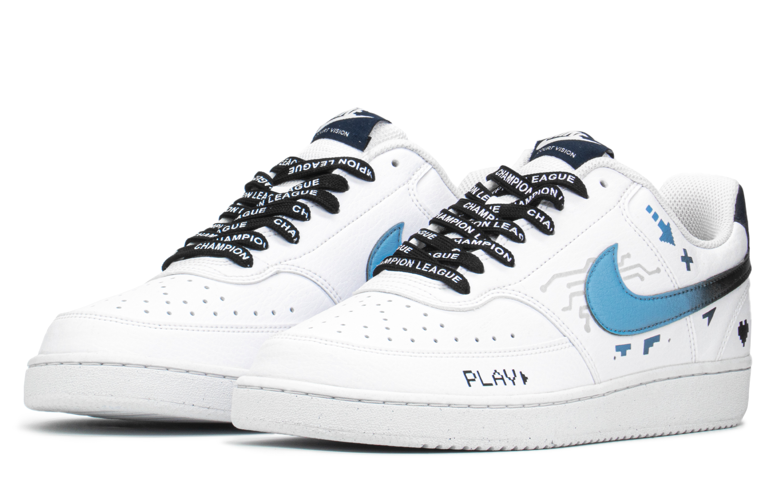 [Custom Shoes] Nike Court Vision 1 Low 'Cyber Summer Black' 圖 3