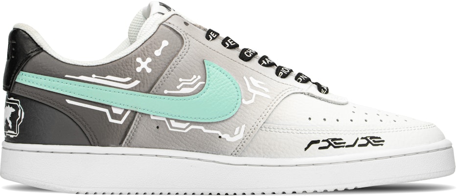 나이키 커스텀 슈즈: 사이버펑크 메카 블랙 그레이 (Court Vision 1 Low) CD5463-101(TeamA-赛博数码) Order 나이키 커스텀 슈즈: 사이버펑크 메카 블랙 그레이 (Court Vision 1 Low) CD5463-101(TeamA-赛博数码)