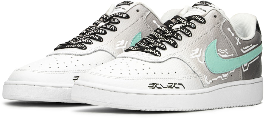 나이키 커스텀 슈즈: 사이버펑크 메카 블랙 그레이 (Court Vision 1 Low) CD5463-101(TeamA-赛博数码) Lookbook 나이키 커스텀 슈즈: 사이버펑크 메카 블랙 그레이 (Court Vision 1 Low) CD5463-101(TeamA-赛博数码)