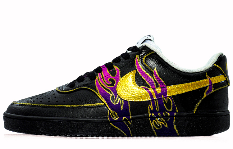 Buy [Sepatu Custom] Nike Court Vision 1 Low 'Dark Sith Hitam Emas' CD5463-101(team肆-黑武士Q)