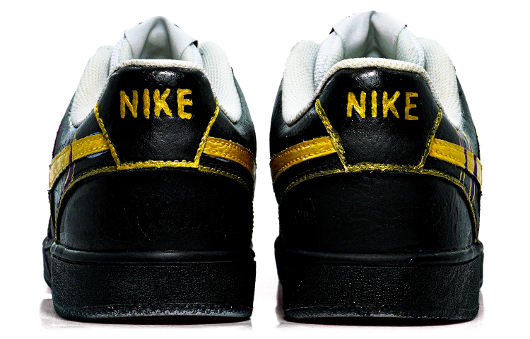 Purchase [Sepatu Custom] Nike Court Vision 1 Low 'Dark Sith Hitam Emas' CD5463-101(team肆-黑武士Q)