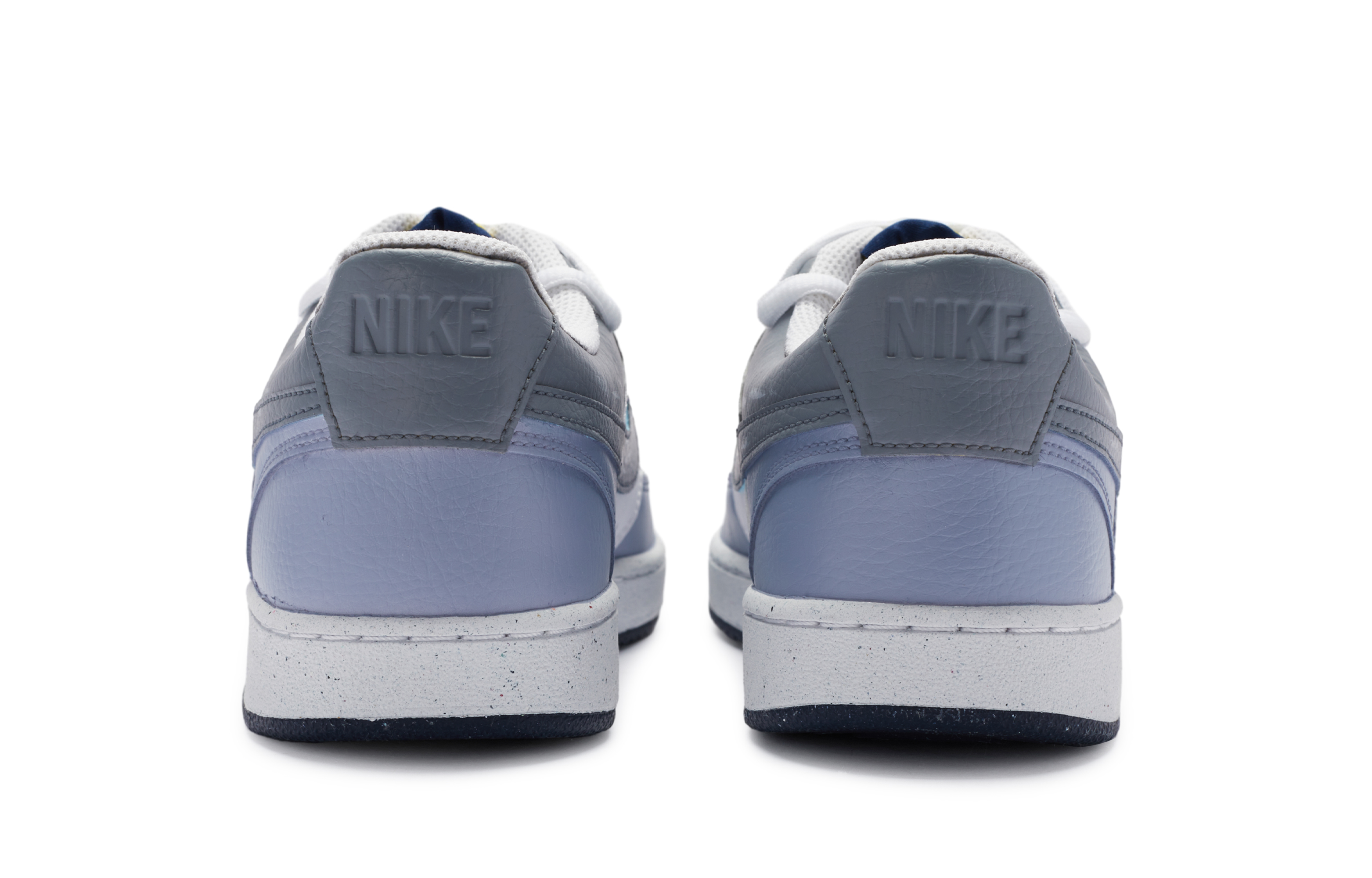 Shop [Sepatu Custom] Nike Court Vision 1 Low 'Deconstructed Spray-Paint Putih Abu Ungu' DH2987-103-458268