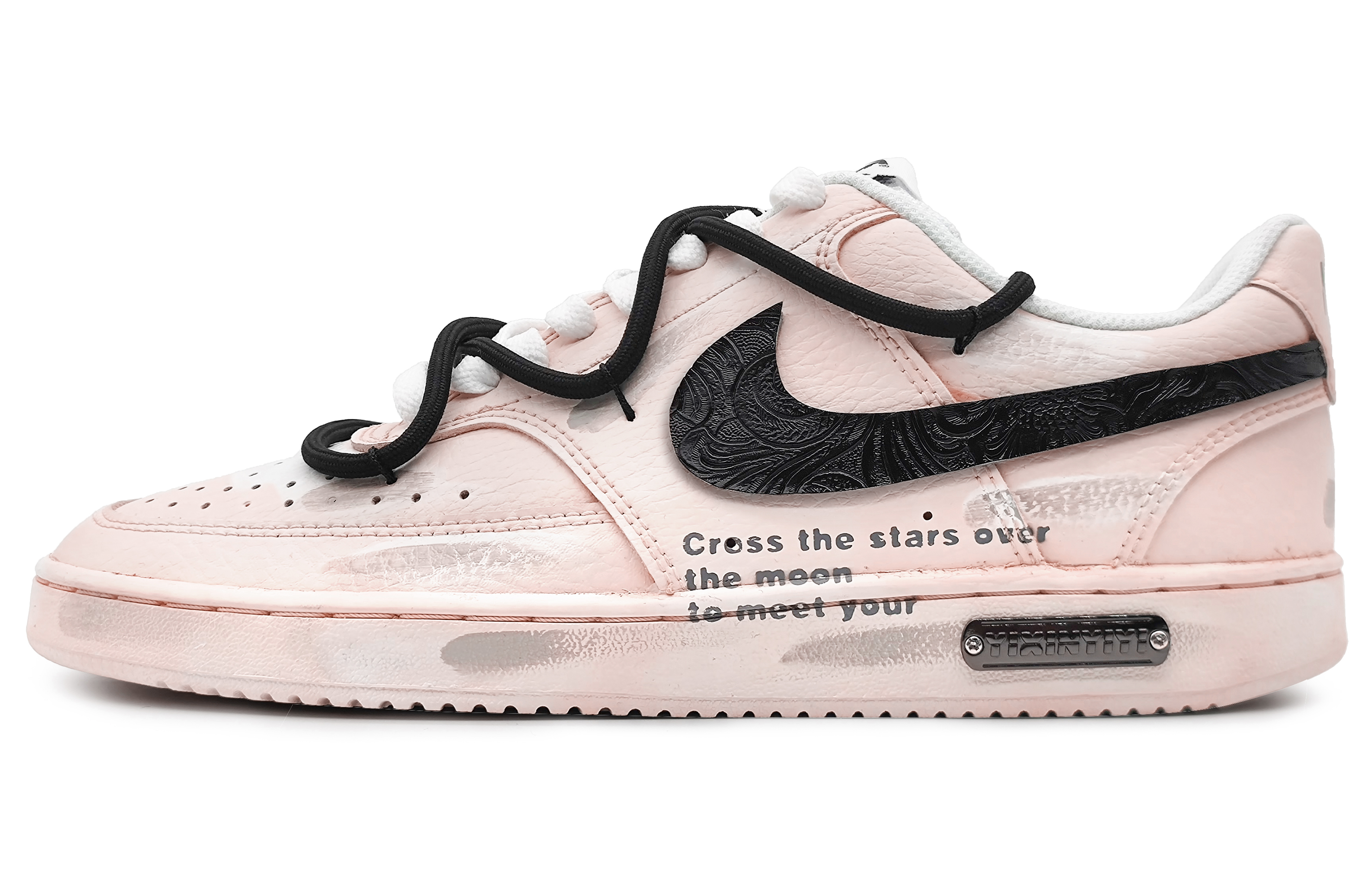 [Custom Shoes] Nike Court Vision 1 Low 'Desert Wasteland Pink Grey'