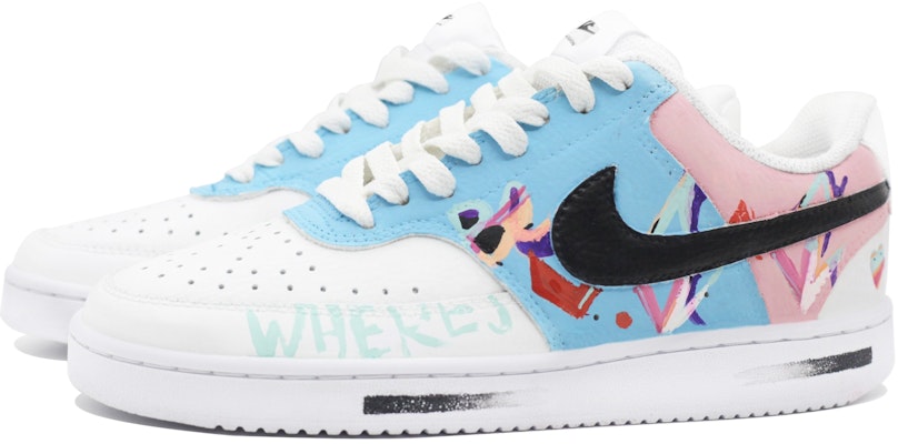 나이키 커스텀 코트 비전 로우 '도파민 그라피티 블루 핑크' DH2987-101(Team39-AMY122多巴胺) Lookbook 나이키 커스텀 코트 비전 로우 '도파민 그라피티 블루 핑크' DH2987-101(Team39-AMY122多巴胺)