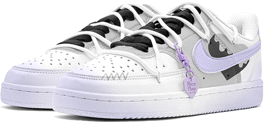 【カスタムシューズ】ナイキ コートビジョン 1 ロー「ドーパミンライラックグラデーション」 CD5463-100(TeamS-灰紫爱心男S-BOX) Lookbook 【カスタムシューズ】ナイキ コートビジョン 1 ロー「ドーパミンライラックグラデーション」 CD5463-100(TeamS-灰紫爱心男S-BOX)