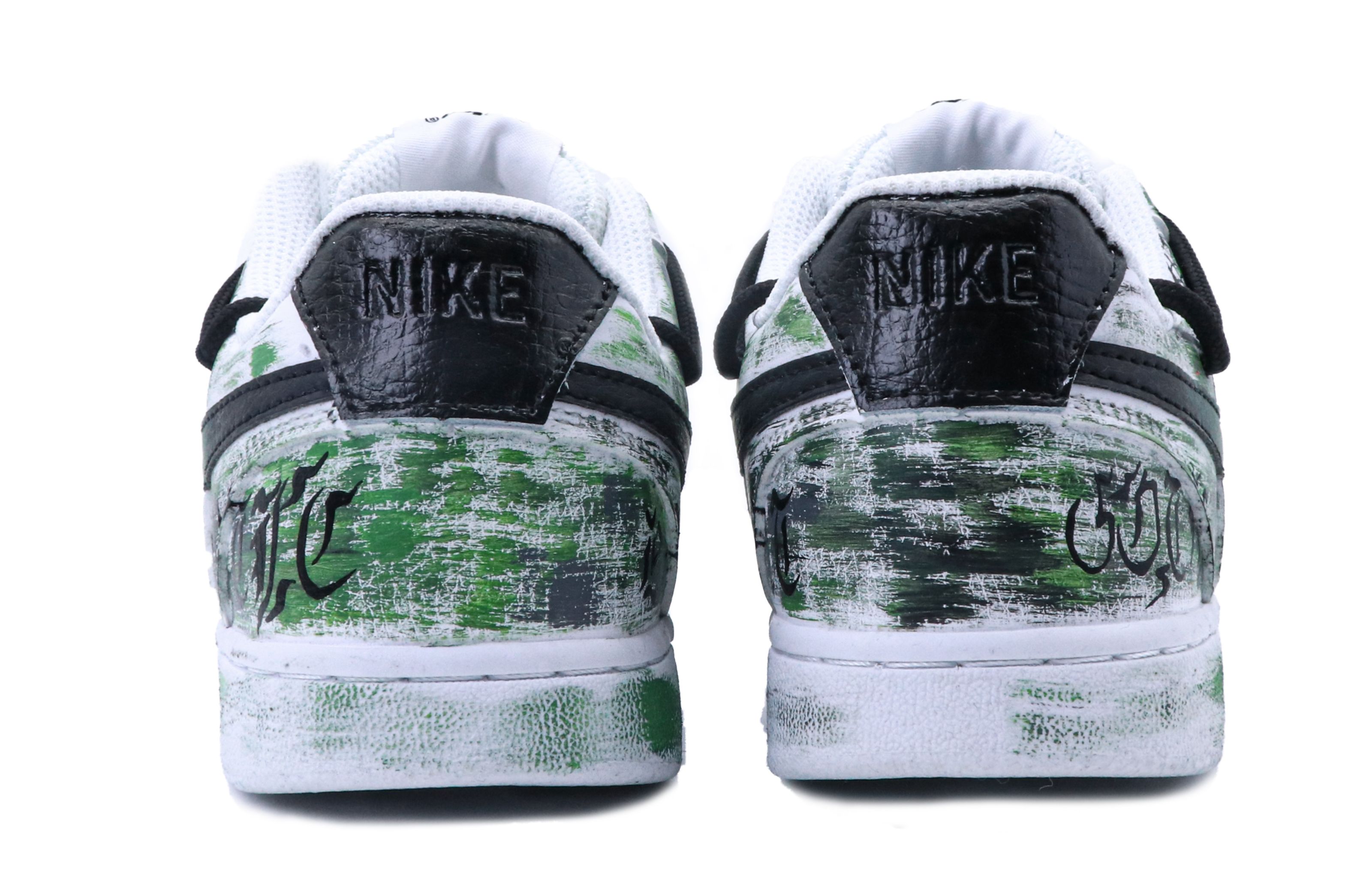 [Custom Shoes] Nike Court Vision 1 Low 'Dracula Graffiti Green' 圖 5