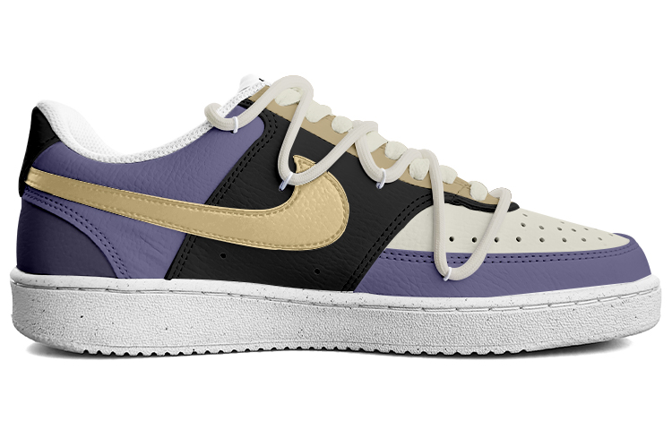 [Custom Shoes] Nike Court Vision 1 Low 'Energy Drive Black Purple' 圖 2