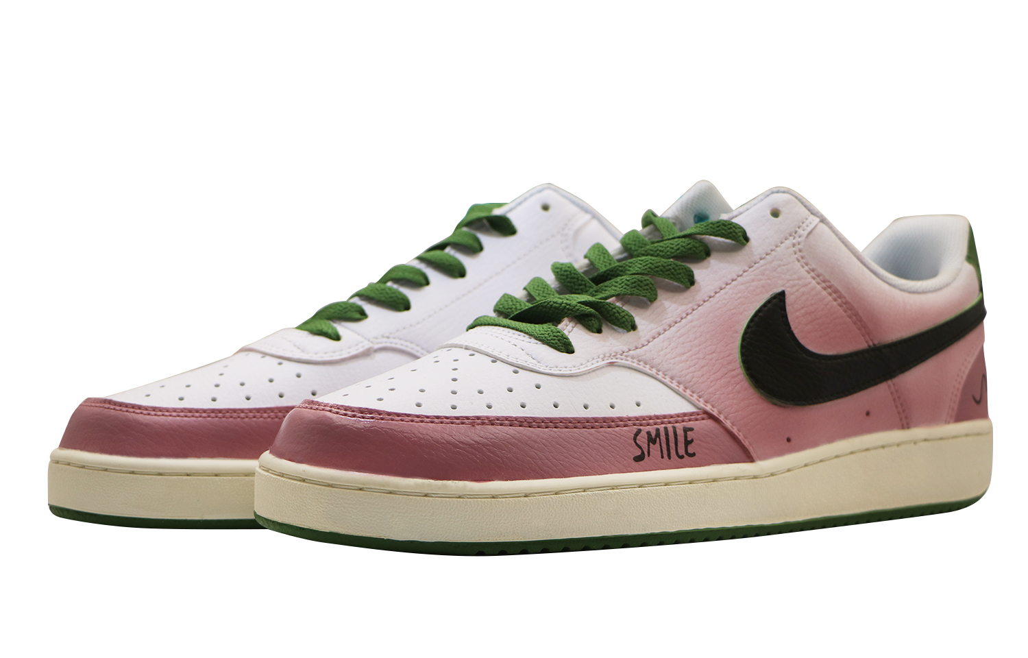 [Custom Shoes] Nike Court Vision 1 Low 'Fantasy Dream White-Green' 圖 3
