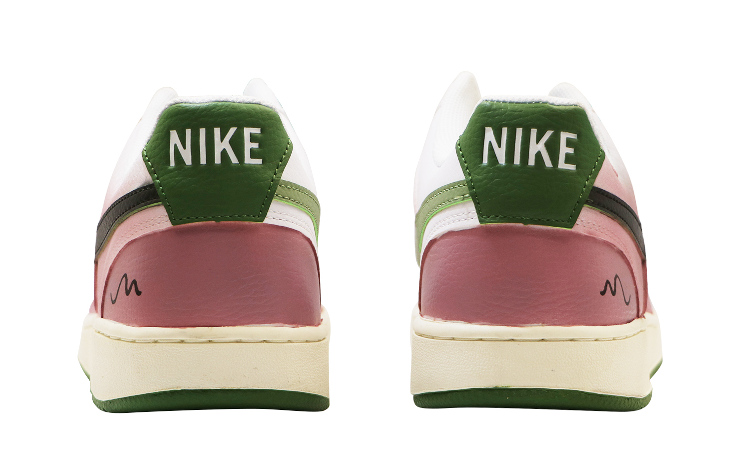 [Custom Shoes] Nike Court Vision 1 Low 'Fantasy Dream White-Green' 圖 4