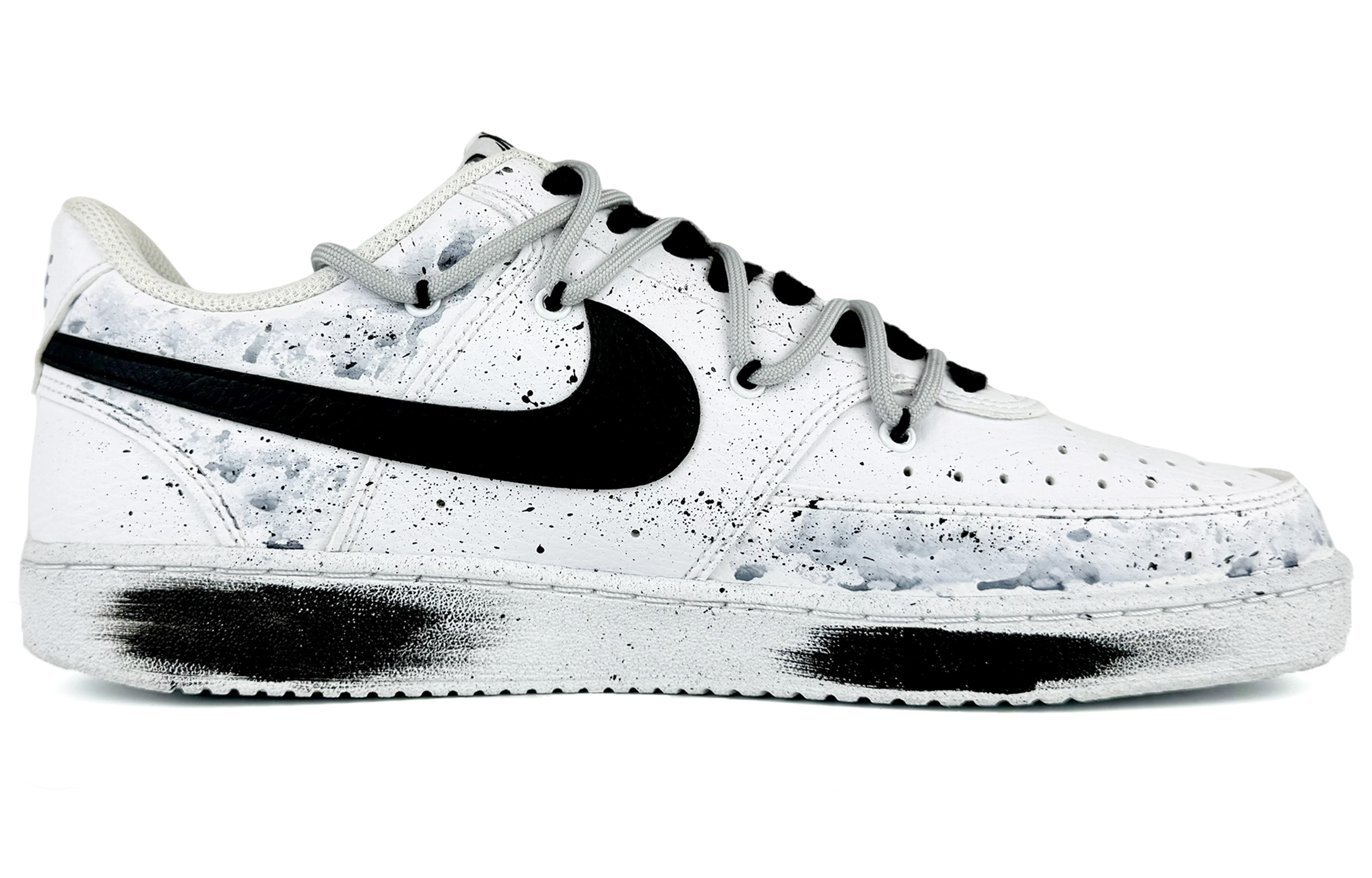 [Custom Shoes] Nike Court Vision 1 Low 'Gentle Bamboo - White Black' 圖 2
