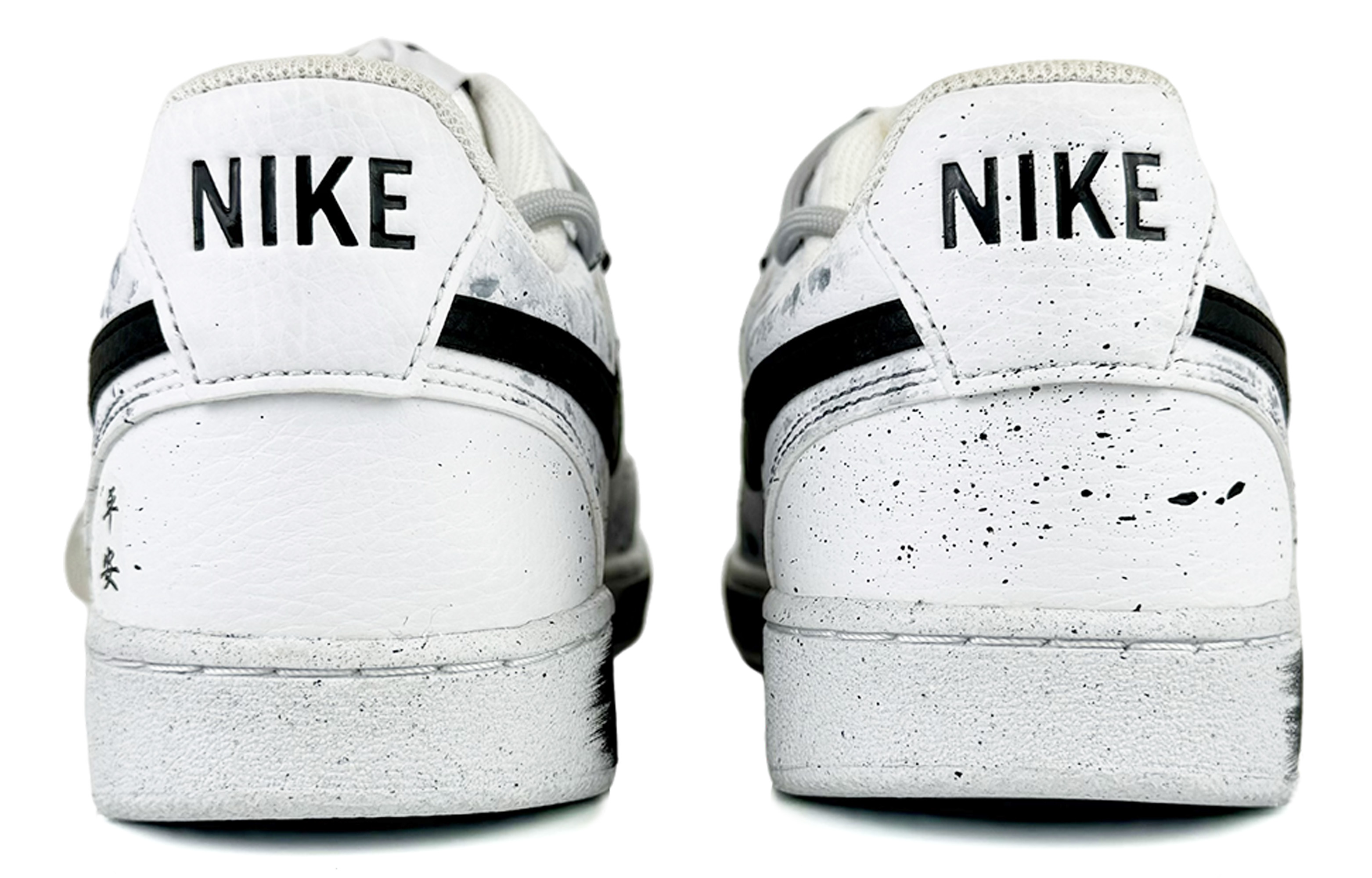[Custom Shoes] Nike Court Vision 1 Low 'Gentle Bamboo - White Black' 圖 4