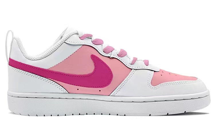 Order ナイキ コートビジョン LO グラフィティ ピンク/白 (カスタム) BQ5448-100(TeamK-时之恋人)