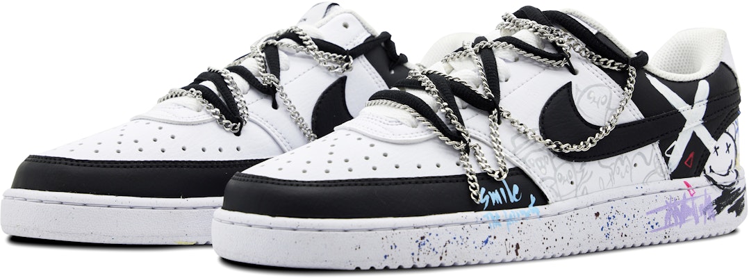 Zapatillas Nike Court Vision 1 Low 'Graffiti Monocromo Estilo Callejero' DH2987-101(Team51-男款古怪街区) Lookbook Zapatillas Nike Court Vision 1 Low 'Graffiti Monocromo Estilo Callejero' DH2987-101(Team51-男款古怪街区)