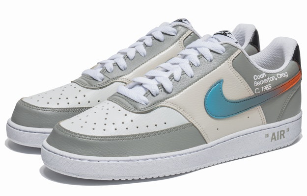 【客製化球鞋】Nike Court Vision 1 Low 野鶴製造 炫彩解構 休閒運動 舒適百搭 低筒 板鞋 男款 灰白 Lookbook 【客製化球鞋】Nike Court Vision 1 Low 野鶴製造 炫彩解構 休閒運動 舒適百搭 低筒 板鞋 男款 灰白