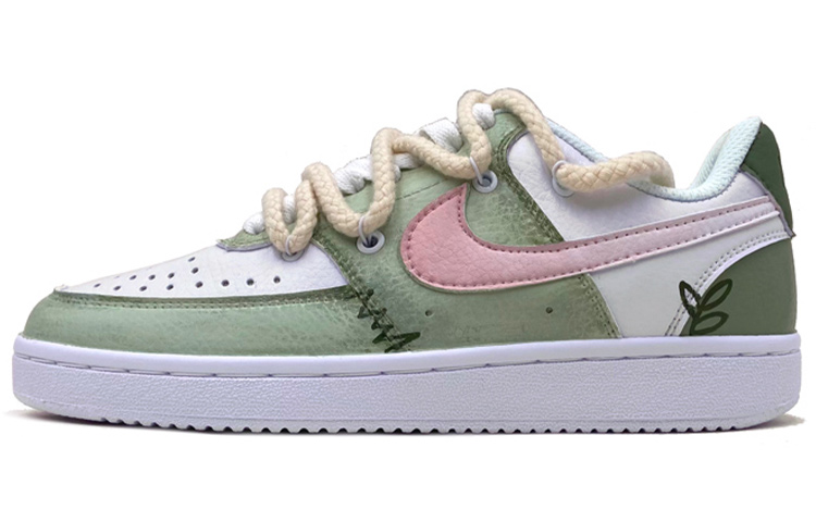 [Custom Shoes] Nike Court Vision 1 Low 'Hand-Painted Graffiti Summer Breeze Olive Green'