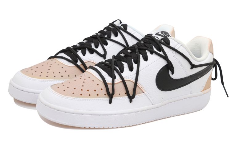 [Custom Shoes] Nike Court Vision 1 Low 'High Street Distressed White Beige' 圖 3