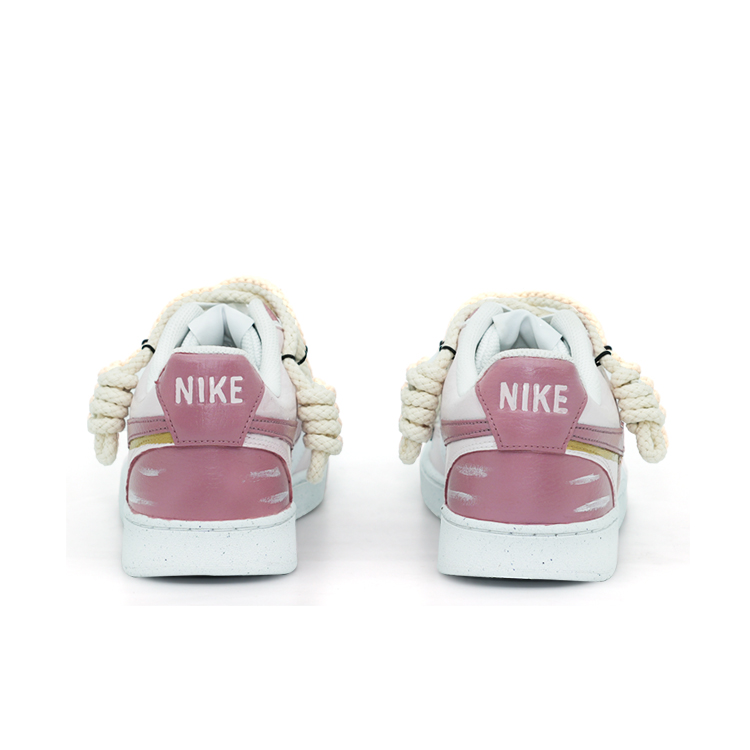 Shop [Zapatos Personalizados] Nike Court Vision 1 Low 'Rosa Helado' DH2987-101（TEAM106-男款冰莓)