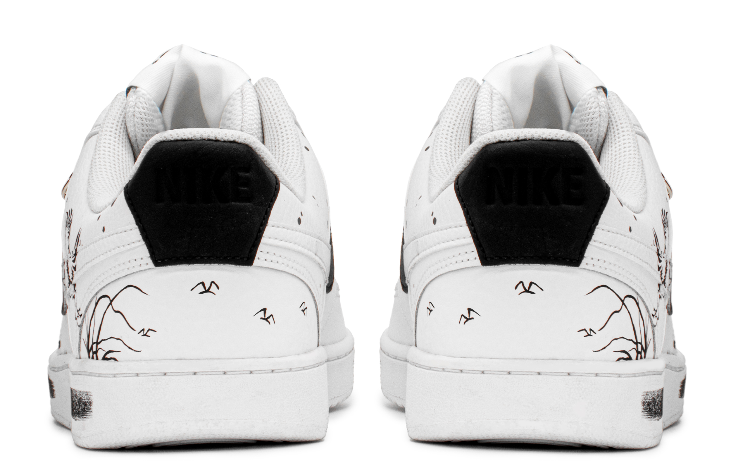 [Custom Shoes] Nike Court Vision 1 Low 'Ink Crane' 圖 4