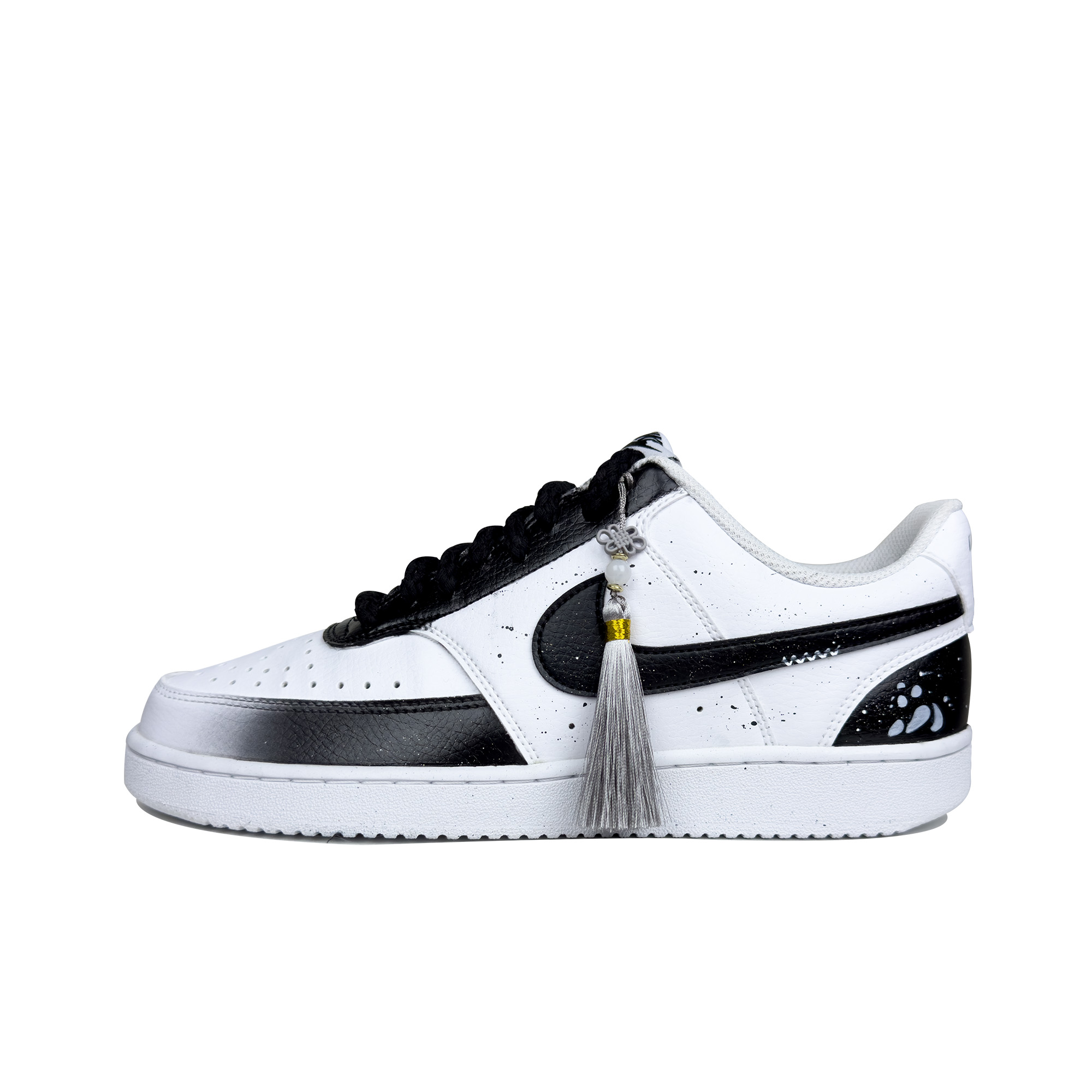 [Custom Shoes] Nike Court Vision 1 Low 'Ink Dot Panda'