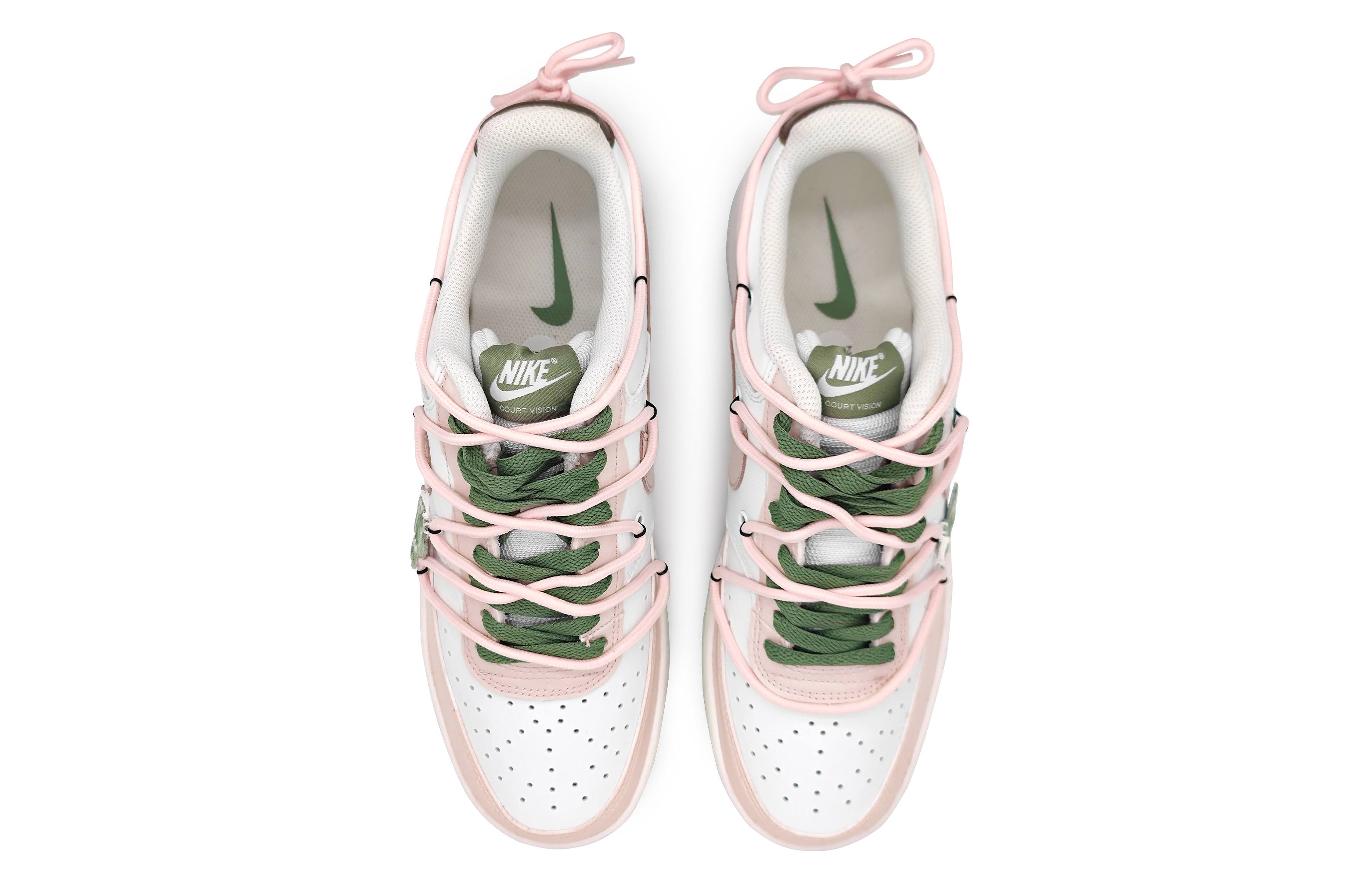 [Custom Shoes] Nike Court Vision 1 Low 'Lucky Clover Pink' 圖 5