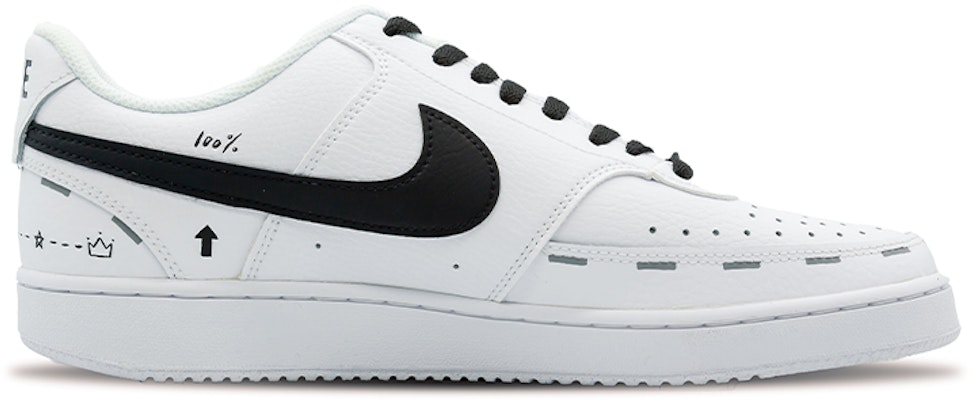 나이키 커스텀 코트 비전 로우 '미니멀 블랙 화이트' CD5463-101(Team28-男款极简QD) Order 나이키 커스텀 코트 비전 로우 '미니멀 블랙 화이트' CD5463-101(Team28-男款极简QD)