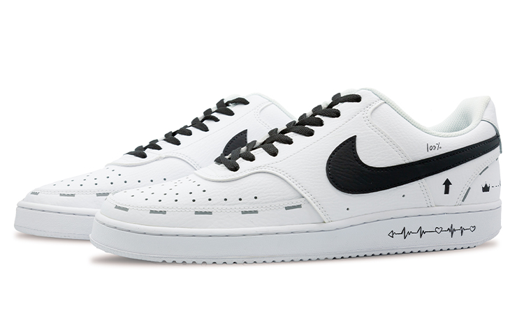 Lookbook ナイキ コートビジョン1 ロー "ミニマル 黒白" CD5463-101(Team28-男款极简QD)