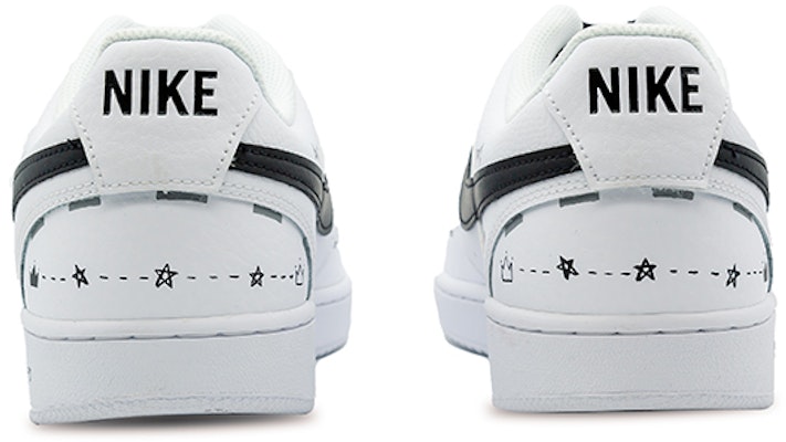 나이키 커스텀 코트 비전 로우 '미니멀 블랙 화이트' CD5463-101(Team28-男款极简QD) Shop 나이키 커스텀 코트 비전 로우 '미니멀 블랙 화이트' CD5463-101(Team28-男款极简QD)