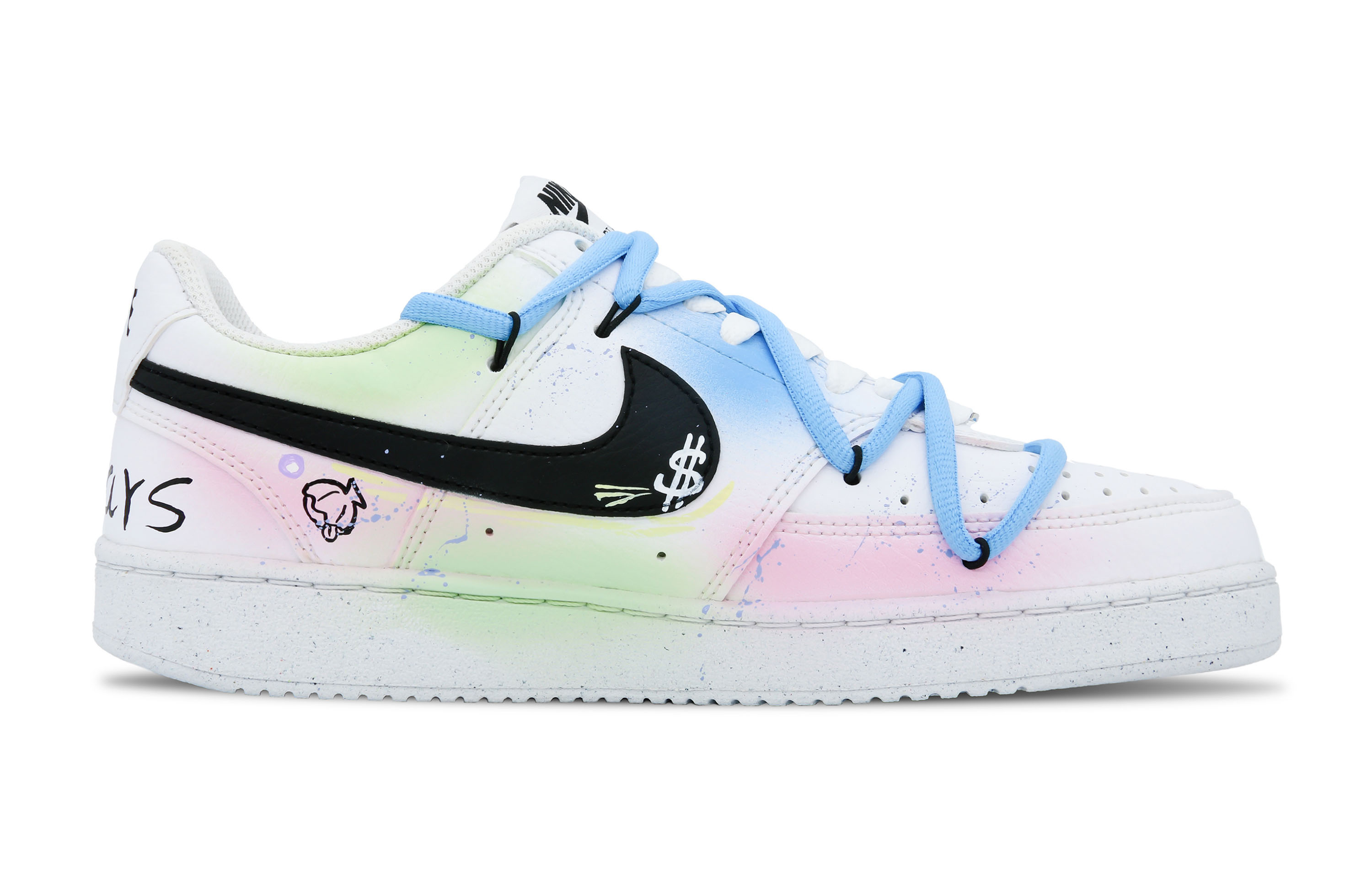 [Custom Shoes] Nike Court Vision 1 Low 'Money Empire Graffiti' 圖 2