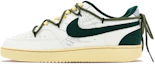 Buy 【客製化球鞋】Nike Court Vision 1 LO NCPS 橄欖果 解構鞋帶 植物線稿 復古 低筒 板鞋 男女款 綠灰