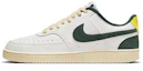 Sizing 【客製化球鞋】Nike Court Vision 1 LO NCPS 橄欖果 解構鞋帶 植物線稿 復古 低筒 板鞋 男女款 綠灰