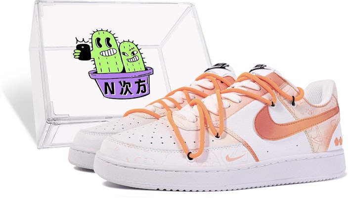 【客製化球鞋】 Nike Court Vision 1 Low 小羊寫真家 橙色小熊 清新 百搭 禮盒 低筒 板鞋 男款 橙白 Buy 【客製化球鞋】 Nike Court Vision 1 Low 小羊寫真家 橙色小熊 清新 百搭 禮盒 低筒 板鞋 男款 橙白