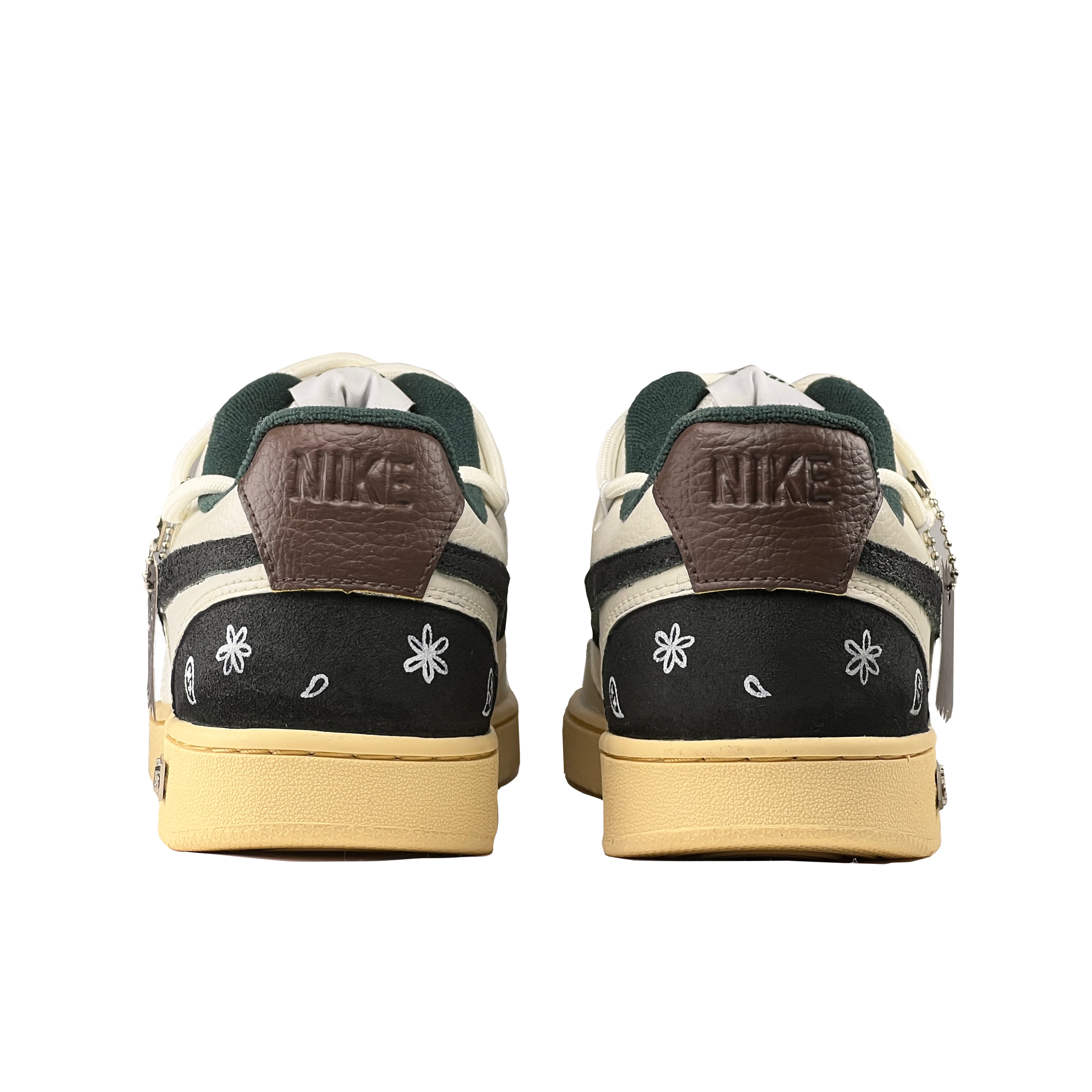 Shop [Custom Shoes] Nike Court Vision 1 Low 'Paisley Grey-Black'