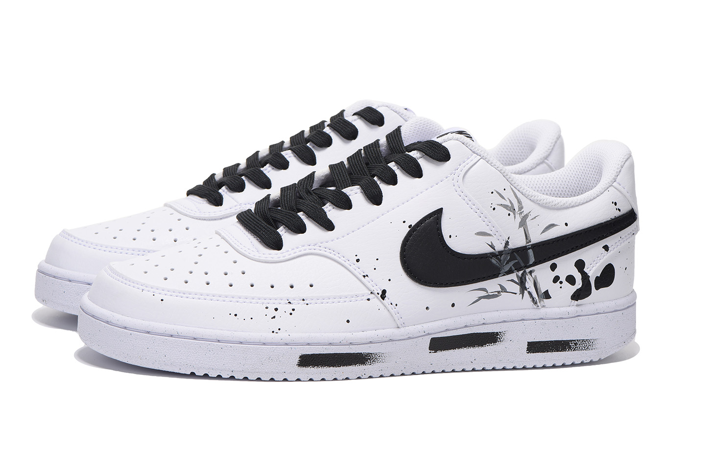 Lookbook [Custom Shoes] Nike Court Vision 1 Low 'Panda'