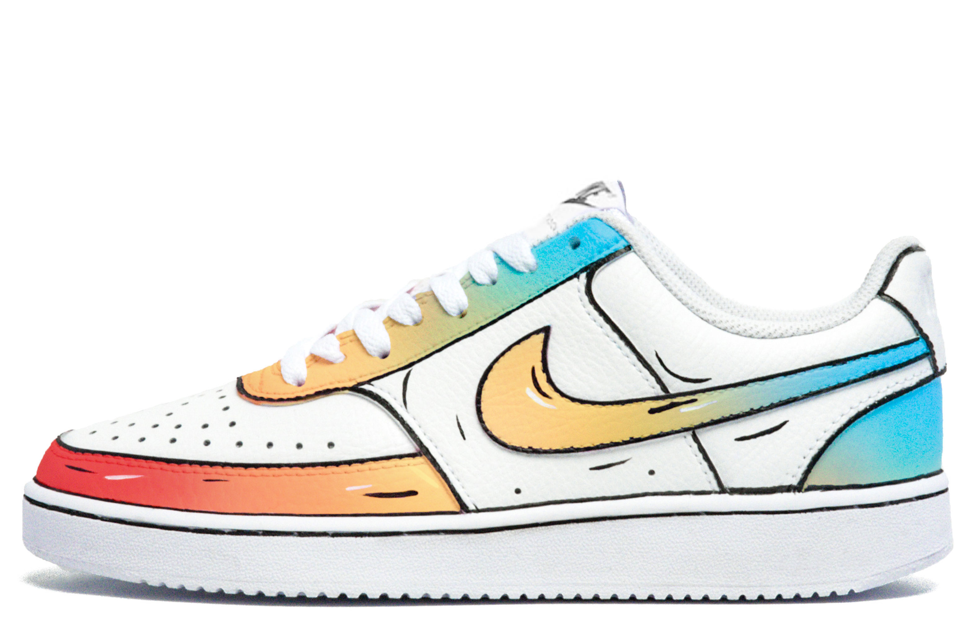 Buy Custom Shoes Nike Court Vision 1 Low #39 Parallel Universe Graffiti