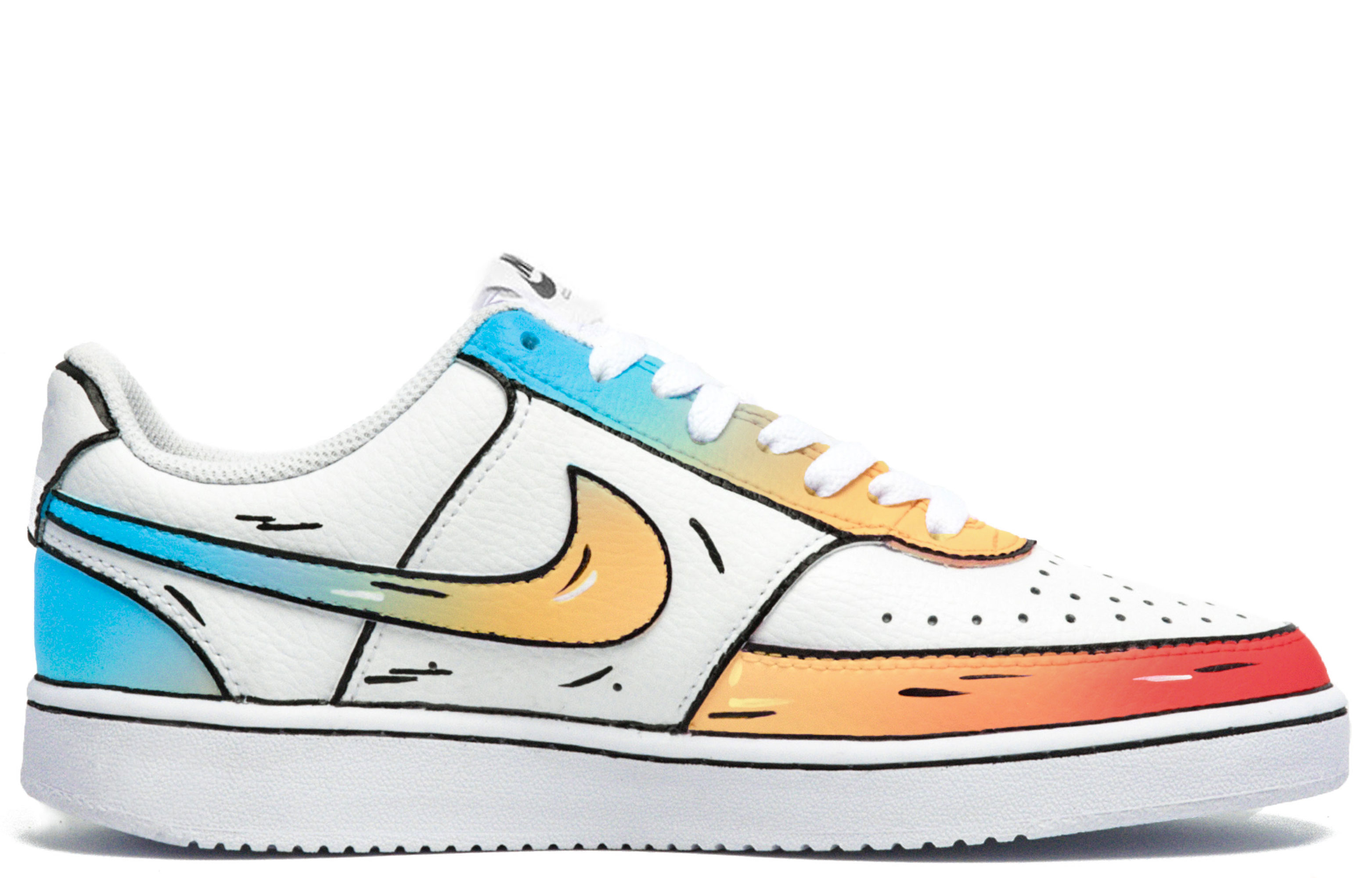 Order [定制鞋款] 耐克Court Vision 1低帮 '平行宇宙涂鸦' DH2987-101(Team94-男款次元世纪)