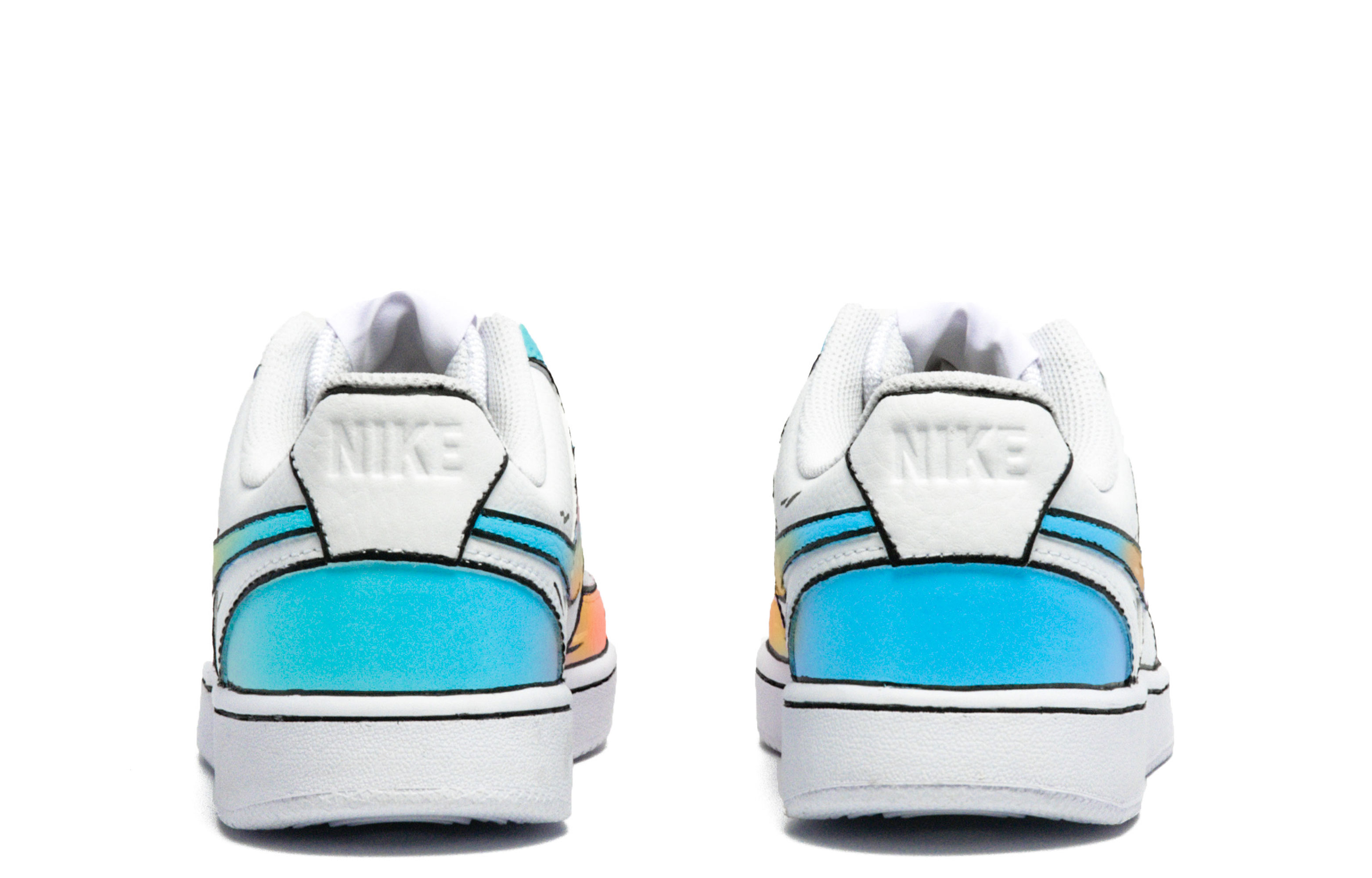 Shop [定制鞋款] 耐克Court Vision 1低帮 '平行宇宙涂鸦' DH2987-101(Team94-男款次元世纪)