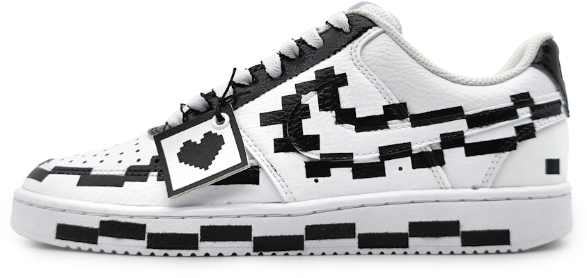 나이키 커스텀 코트 비전 로우 '픽셀 러브' (Nike Custom Court Vision Low 'Pixel Love') DH2987-101(Team16-男款像素情书黑) Buy 나이키 커스텀 코트 비전 로우 '픽셀 러브' (Nike Custom Court Vision Low 'Pixel Love') DH2987-101(Team16-男款像素情书黑)