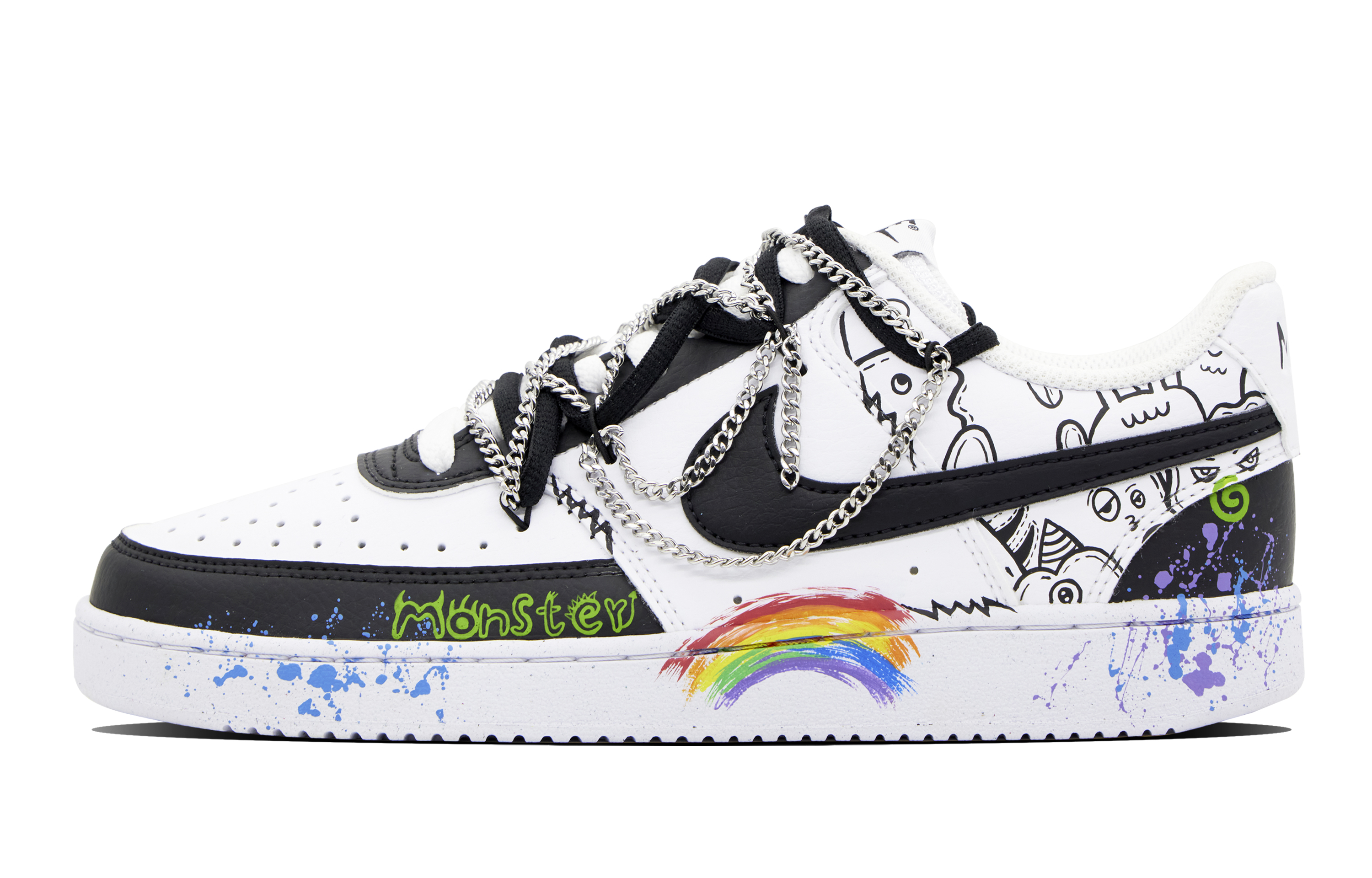 nike court vision low custom