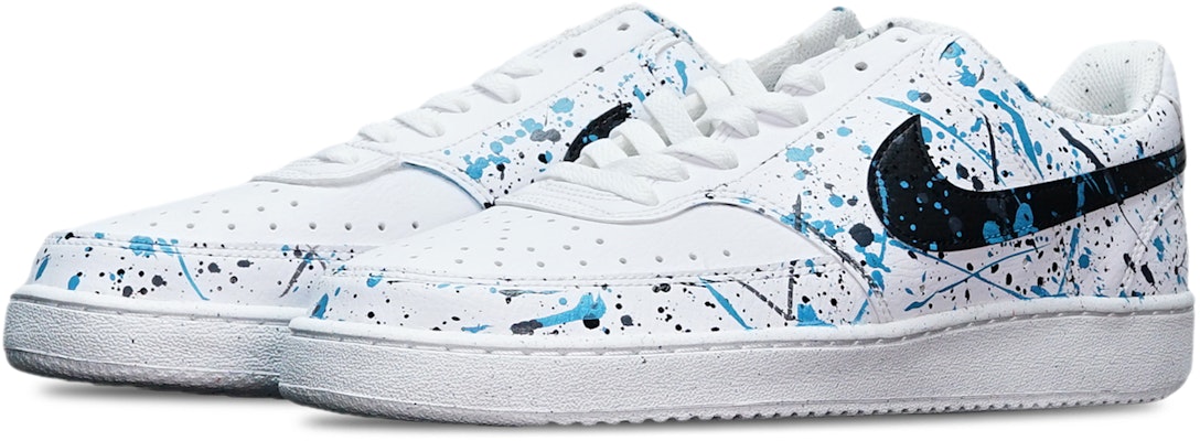 나이키 커스텀 코트 비전 로우 '스플래터 잉크' (70 characters) DH2987-101(TeamT-中国风泼墨黑白青) Lookbook 나이키 커스텀 코트 비전 로우 '스플래터 잉크' (70 characters) DH2987-101(TeamT-中国风泼墨黑白青)