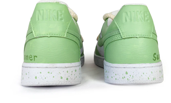 【訂製球鞋】Nike Court Vision 1 Low 盛夏綠意 英文塗鴉 休閒 夏日 低筒 板鞋 男款 綠色 Purchase 【訂製球鞋】Nike Court Vision 1 Low 盛夏綠意 英文塗鴉 休閒 夏日 低筒 板鞋 男款 綠色