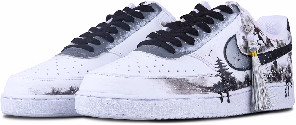 나이키 커스텀 코트 비전 로우 '손오공 태슬 - 블랙 화이트' DH2987-101(team257-流苏S-BOX) Shop 나이키 커스텀 코트 비전 로우 '손오공 태슬 - 블랙 화이트' DH2987-101(team257-流苏S-BOX)