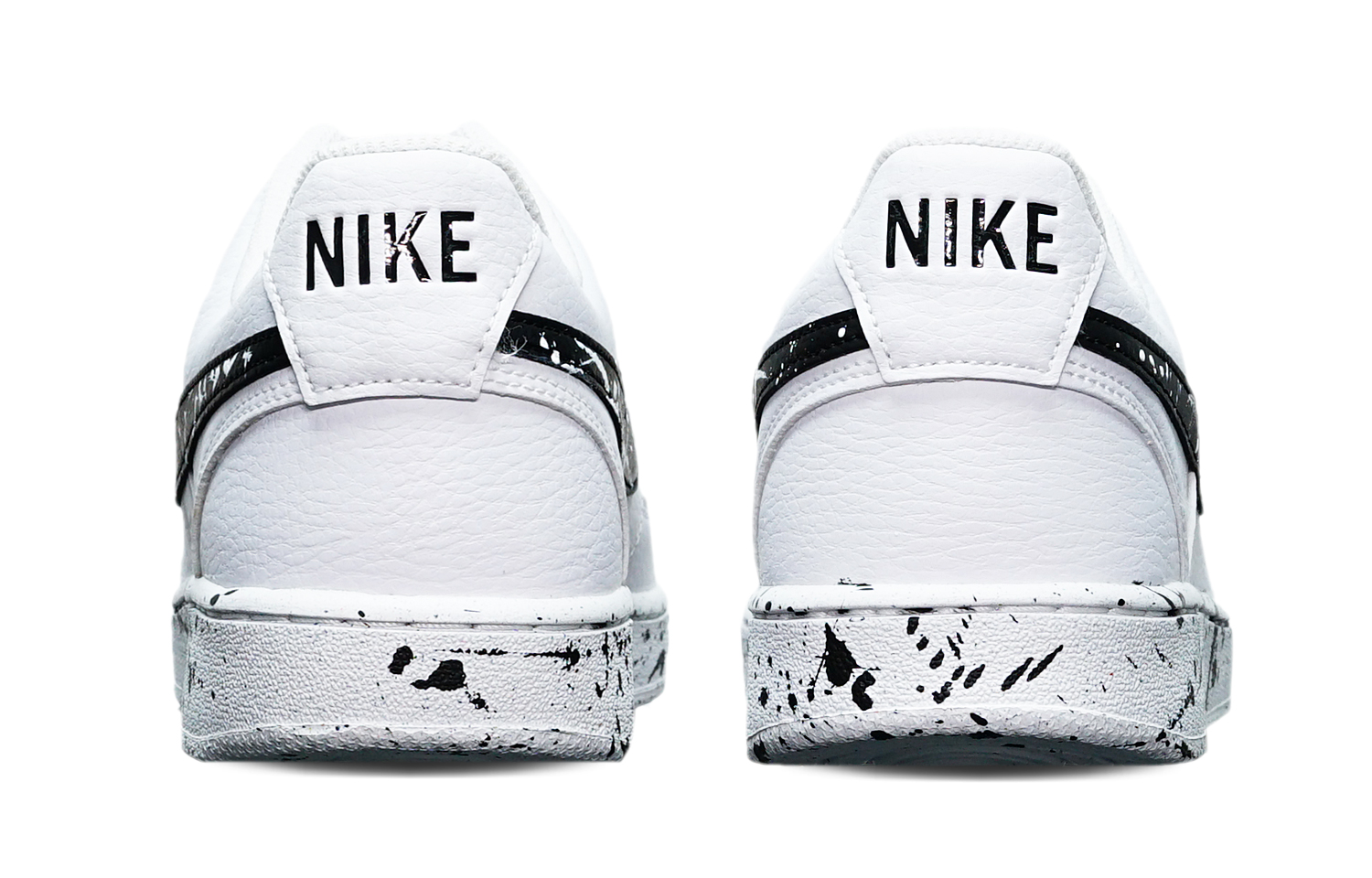 Shop [定制鞋] 耐克Court Vision 1 Low '太极泼墨' DH2987-101(TeamT-太极随机泼墨黑白QD)