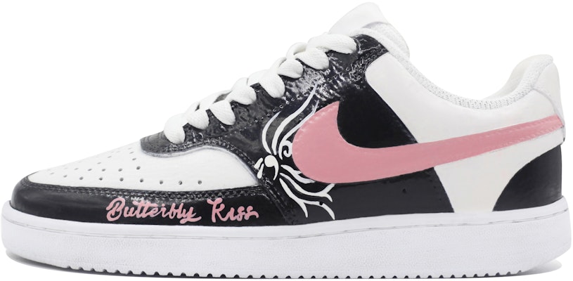 나이키 커스텀 코트 비전 로우 '윙 그래피티 블랙 핑크' (78 characters) CD5434-100-458105 Buy 나이키 커스텀 코트 비전 로우 '윙 그래피티 블랙 핑크' (78 characters) CD5434-100-458105